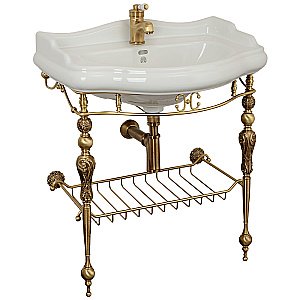 Консоль с раковиной Migliore Bella ML.BLL-24.273.BR бронза для ванной в интернет-магазине сантехники Sanbest