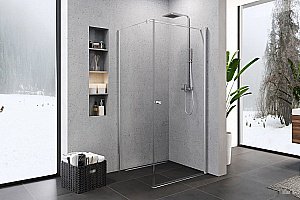 Душевой уголок NEW TRENDY SUPERIA K-0587 90 x90 стекло прозрачное/профиль хром купить в интернет-магазине Sanbest