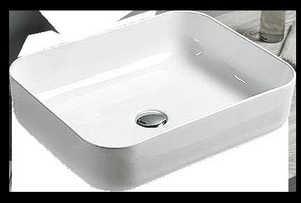 Раковина накладная Timo Soli 51 TK-305 белая купить в интернет-магазине Sanbest