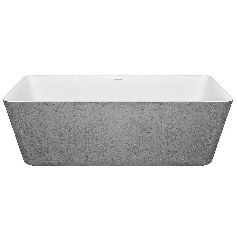 Ванна NT Bagno Victori NT305 165х80 белая матовая, серая купить в интернет-магазине Sanbest