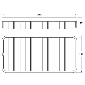 Полка-решетка Artwelle Universell 4101 хром купить в интернет-магазине сантехники Sanbest
