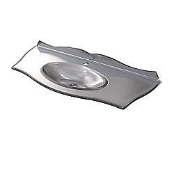 Раковина стеклянная Caprigo Bourget 120 поталь серебро купить в интернет-магазине сантехники Sanbest