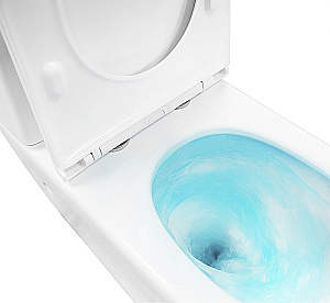 Унитаз напольный Azario Verona AZ-8301 белый, безободковый, с бачком, с крышкой микролифт, слив торнадо купить в интернет-магазине Sanbest