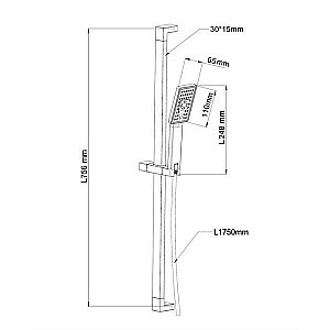 Душевая гарнитура OMNIRES JIMJIM SCR купить в интернет-магазине сантехники Sanbest