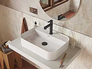 Донный клапан Ravak FLAT X01921 черный матовый купить в интернет-магазине сантехники Sanbest