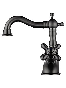 Смеситель для раковины WONZON & WOGHAND RETRO, Темный графит (WW-88139020-BGM) купить в интернет-магазине сантехники Sanbest