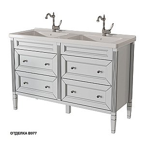 Тумба с раковиной с 2-мя ящиками Caprigo ALBION–promo 125 цвет на заказ для ванной в интернет-магазине Sanbest