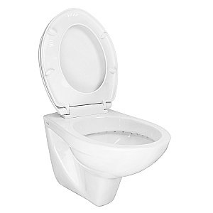 Унитаз подвесной Creo Ceramique PROJECT 4551+PR1100N с инсталляцией Loranto безободковый, с сиденьем микролифт, белый купить в интернет-магазине Sanbest