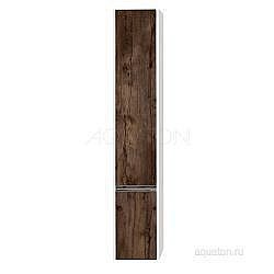 Пенал Акватон Капри темное дерево левый купить в интернет-магазине сантехники Sanbest