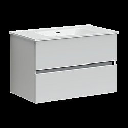 Тумба с раковиной Sancos Urban UR80W белый глянец для ванной в интернет-магазине Sanbest