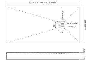 Поддон литьевой Good Door Essentia 80x120 Черный купить в интернет-магазине Sanbest