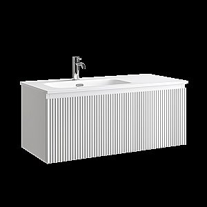 Тумба с раковиной Sancos Snob R 1.0 SNR1.0100LW/SNR1.0100RW Bianco для ванной в интернет-магазине Sanbest