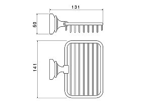 Мыльница Aquatek Классик AQ4533PG золото полированное купить в интернет-магазине сантехники Sanbest
