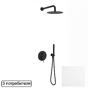 Душевая система Excellent Pi AREX.SET.1247WH белая матовая купить в интернет-магазине сантехники Sanbest