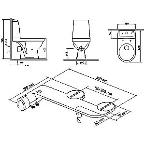 Унитаз-компакт Damixa Origin Evo 421788607SC белый, с крышкой микролифт, с бачком купить в интернет-магазине Sanbest