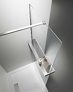 Душевое ограждение Vincea Walk-In HR 100 VSW-4HR100CL стекло прозрачное/профиль хром купить в интернет-магазине Sanbest
