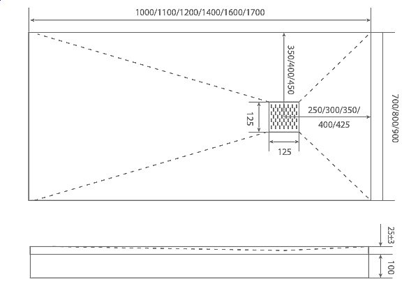Поддон литьевой Good Door Essentia 80x120 Черный купить в интернет-магазине Sanbest