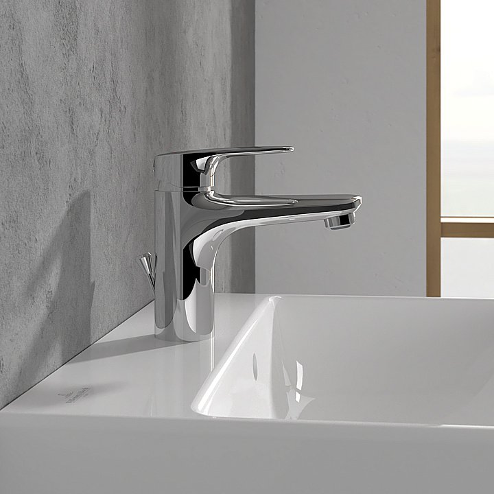 Смеситель для раковины Villeroy&Boch O.novo Start TVW10510111061 хром купить в интернет-магазине сантехники Sanbest