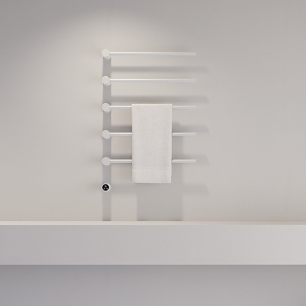 Полотенцесушитель электрический ABBER Charme AH4005MW белый матовый купить в интернет-магазине сантехники Sanbest