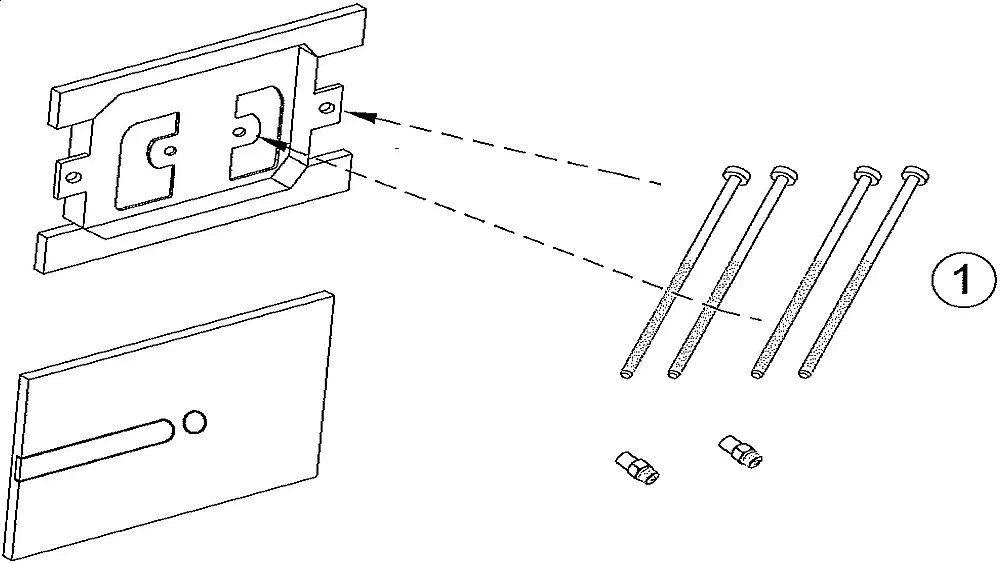 Кнопка для инсталляции Jacob Delafon E4326-00 белая купить в интернет-магазине сантехники Sanbest