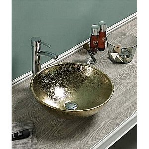 Раковина накладная Ceramalux NC 41 7226SJ золото купить в интернет-магазине Sanbest