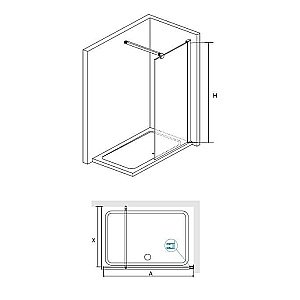 Душевое ограждение RGW Walk In WA-001 120 Матовое купить в интернет-магазине Sanbest