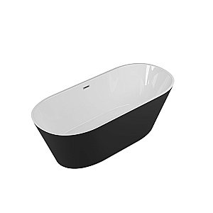 Ванна акриловая Grossman Forta GR-1503MB 170х75 белая, черная матовая купить в интернет-магазине Sanbest