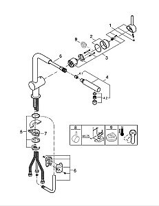Смеситель для кухни Grohe Minta 32168000 хром купить в интернет-магазине сантехники Sanbest