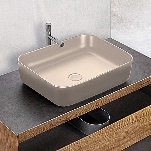 Раковина накладная Vincea 50 VBS-105MC капучино матовый купить в интернет-магазине Sanbest