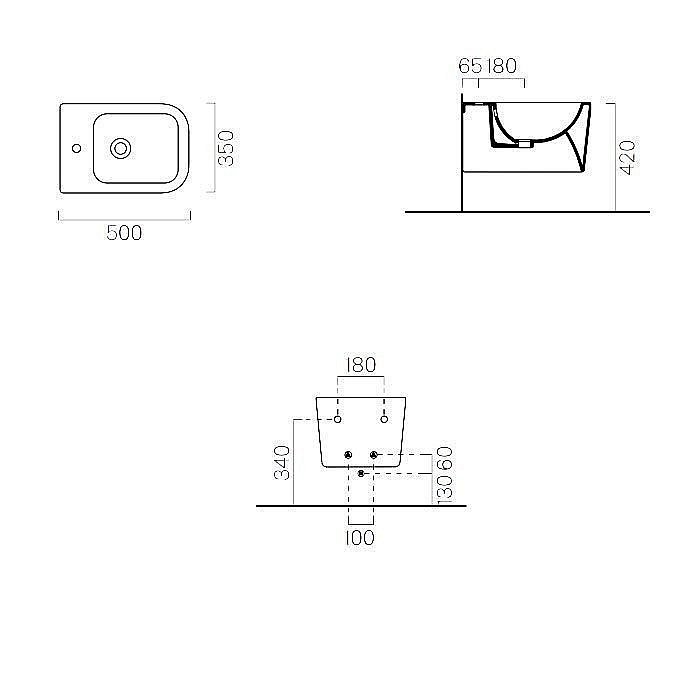 Биде подвесное GSI Traccia 6920 1 11 bi*1 50 купить в интернет-магазине Sanbest