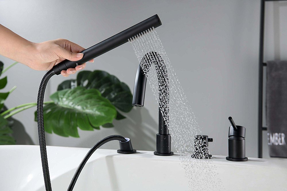 Смеситель на борт ванны Aquatek Европа AQ1348MB черный матовый купить в интернет-магазине сантехники Sanbest