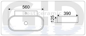 Раковина GID 9234 купить в интернет-магазине Sanbest