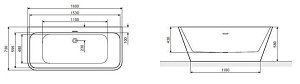 Ванна акриловая Excellent Lila 2.0 160x73 купить в интернет-магазине Sanbest