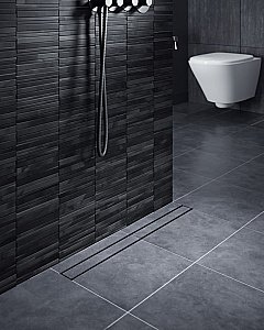 Душевой лоток TIMO Drain System 700 Plate DS230207/03 под плитку, чёрный купить в интернет-магазине Sanbest