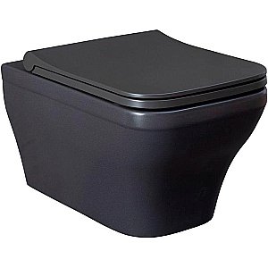 Унитаз подвесной Allen Brau Infinity 2 4.21011.AN антрацит матовый, безободковый купить в интернет-магазине Sanbest