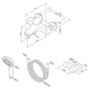 Смеситель для ванны AM.PM SPIRIT 2.0 F70A15000 купить в интернет-магазине сантехники Sanbest