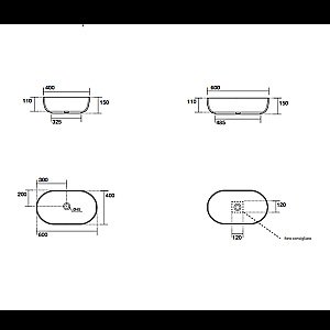 Раковина Kerasan Nolita 60 534301 белая купить в интернет-магазине Sanbest