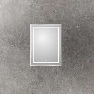 Зеркало BelBagno Kraft SPC-KRAFT-600-800-LED-TCH-WARM сатин в ванную от интернет-магазине сантехники Sanbest