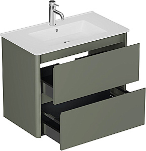 Тумба с раковиной Allen Brau Gravity 80 1.370009.CGM олива матовая для ванной в интернет-магазине Sanbest