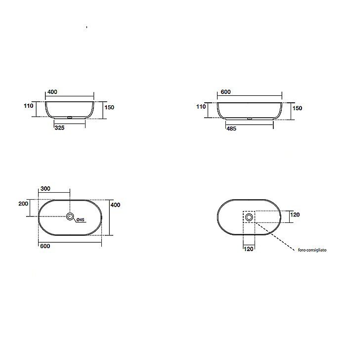Раковина Kerasan Nolita 60 534301 белая купить в интернет-магазине Sanbest