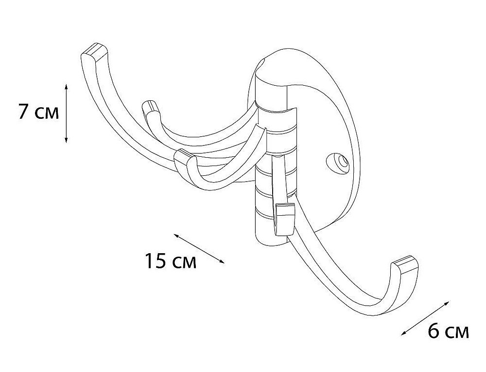 Крючок FIXSEN MODERN FX-505F купить в интернет-магазине сантехники Sanbest