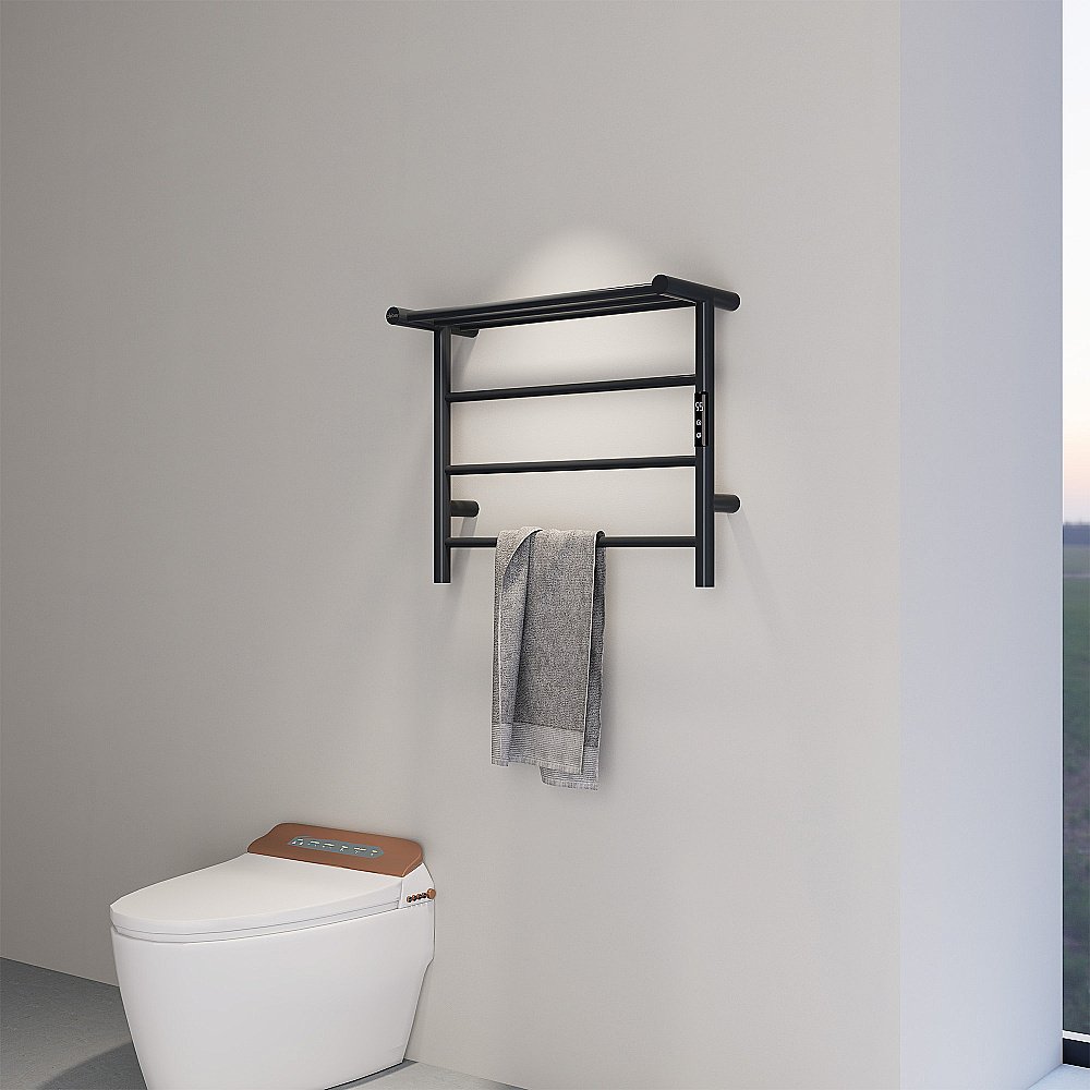 Полотенцесушитель электрический ABBER Standard AH4614MB черный матовый купить в интернет-магазине сантехники Sanbest