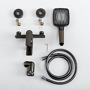 Смеситель для ванны Cezares LINER-VD-GM матовая оружейная сталь купить в интернет-магазине сантехники Sanbest