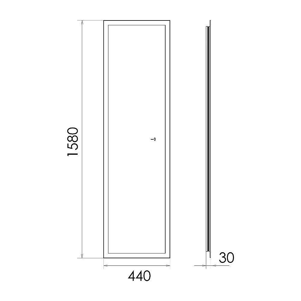 Зеркало Comforty Люпин 44 00-00014248 в ванную от интернет-магазине сантехники Sanbest