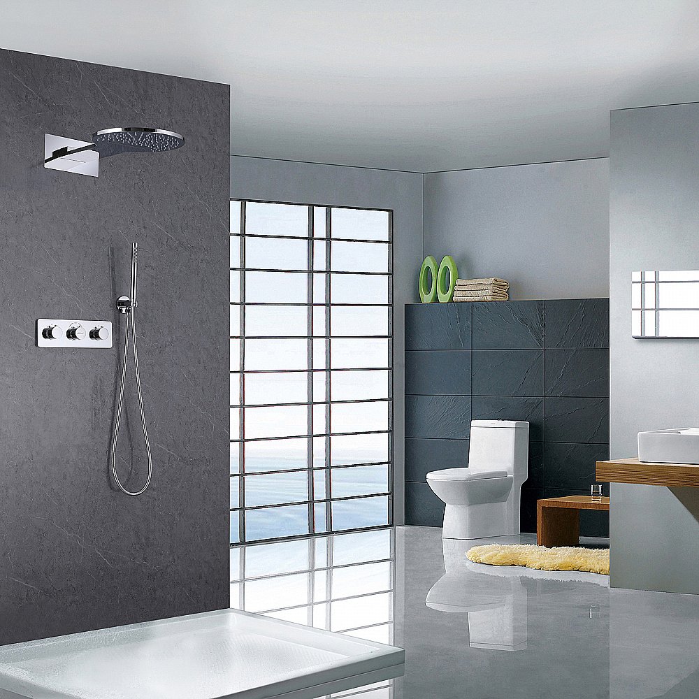 Душевая система ABBER Wasser Kreis AF8151 хром купить в интернет-магазине сантехники Sanbest