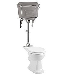 Унитаз Burlington P20-T71 CHR безободковый, хром купить в интернет-магазине Sanbest