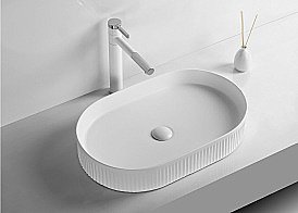 Раковина накладная CeruttiSpa 58 CR8009 белая купить в интернет-магазине Sanbest