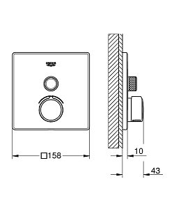 Смеситель для душа Grohe Grohe SmartControl Mixer 29147000 купить в интернет-магазине сантехники Sanbest