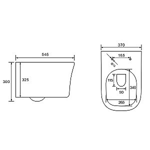 Унитаз подвесной Vincea ARCO VT1-36 безободковый, с крышкой микролифт, белый купить в интернет-магазине Sanbest