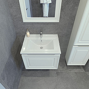 Тумба с раковиной Caprigo Ponza-A 60 белая для ванной в интернет-магазине Sanbest